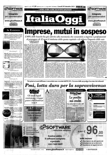 Italia oggi : quotidiano di economia finanza e politica